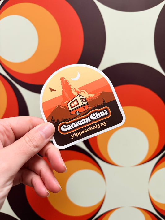 Yippeechaiyay Sticker (8cm)
